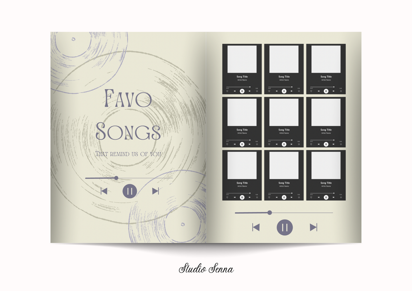 21 Diner Boek Template 'Soft Sage'