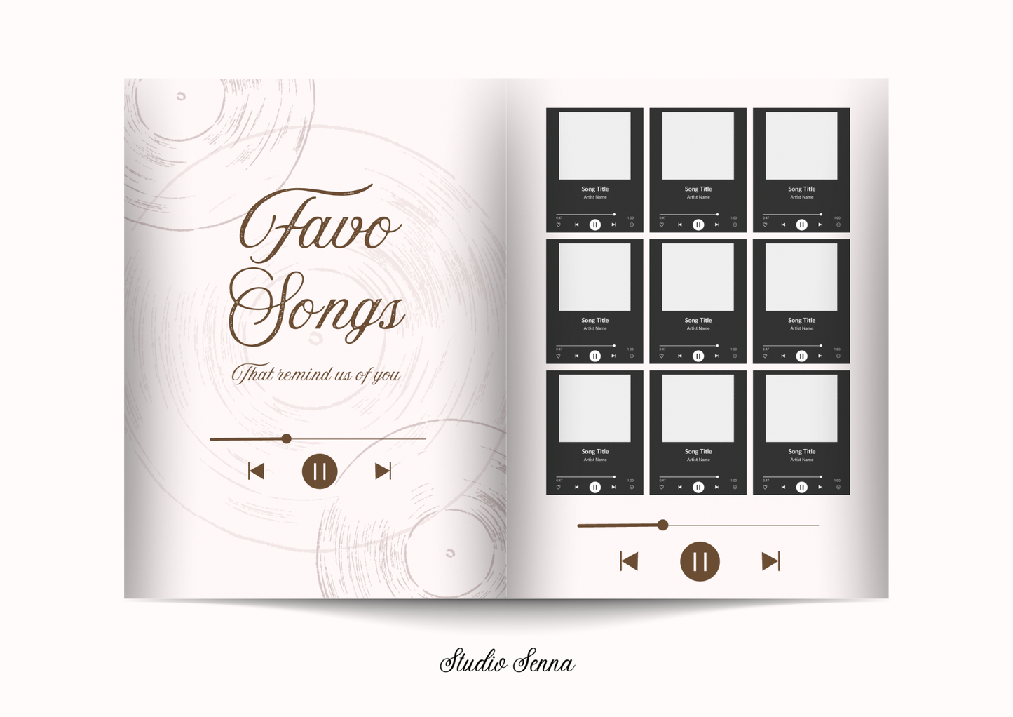 21 Diner Boek Template 'Angel Blush'