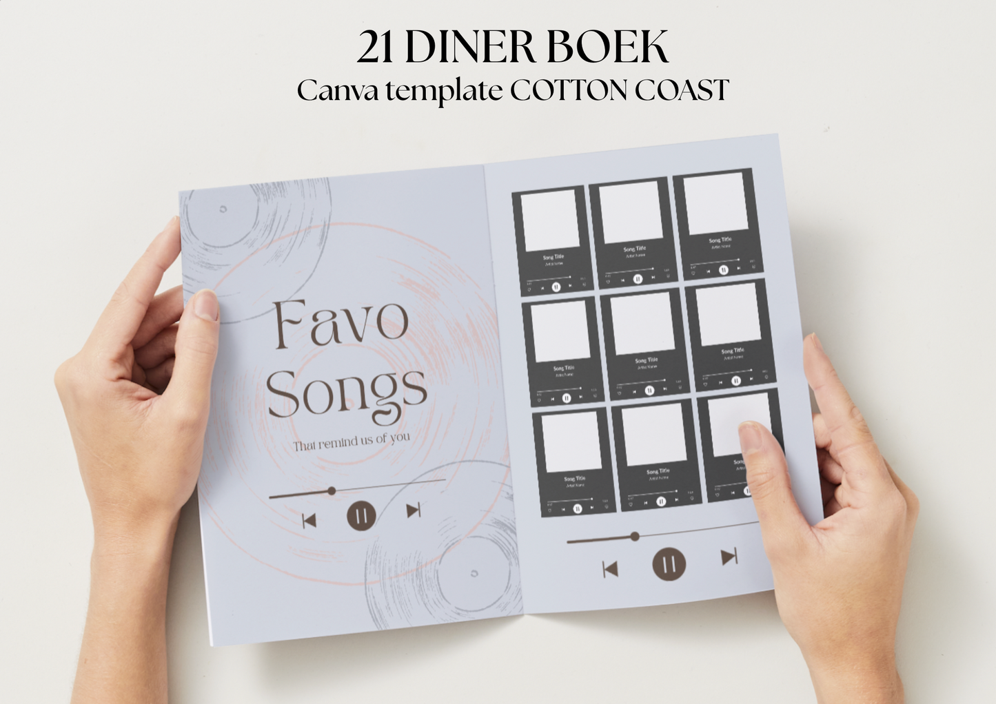 21 Diner Boek Template 'Cotton Coast'