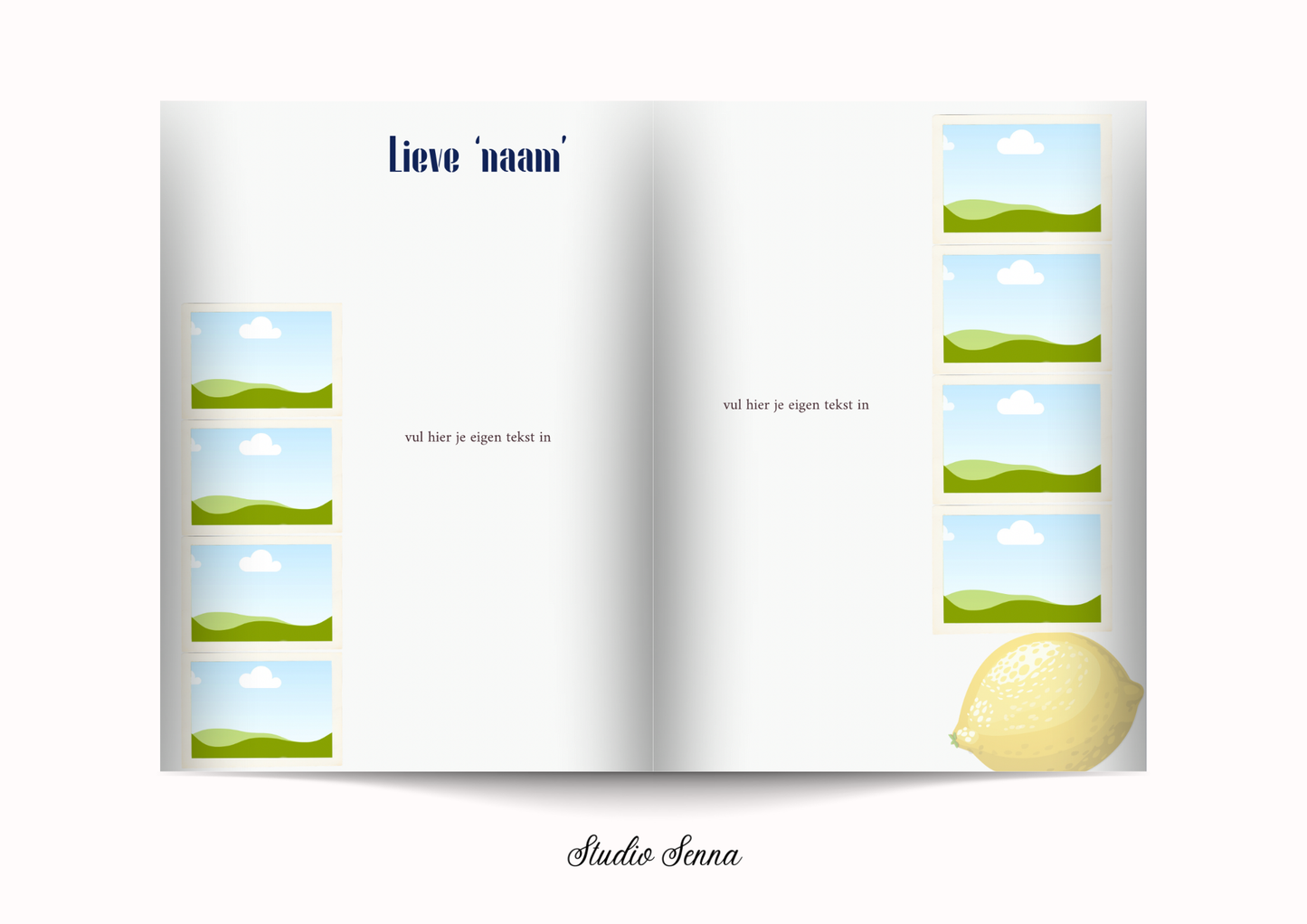 21 Diner Boek Template 'Tropical Zest'