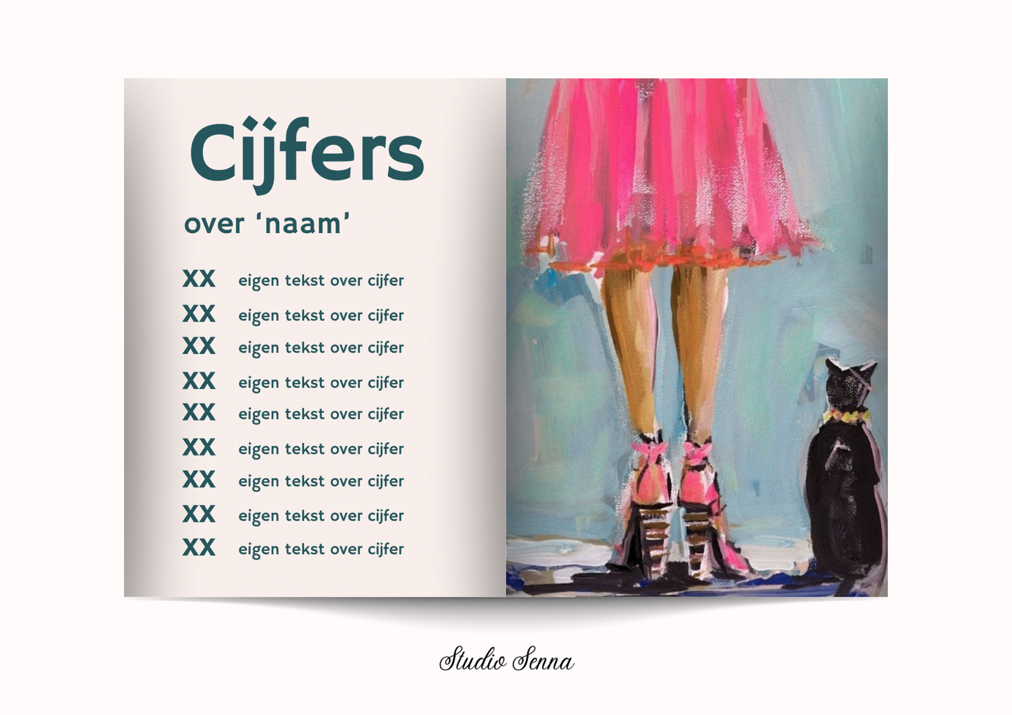 21 diner Boek template 'Stellar Babe'