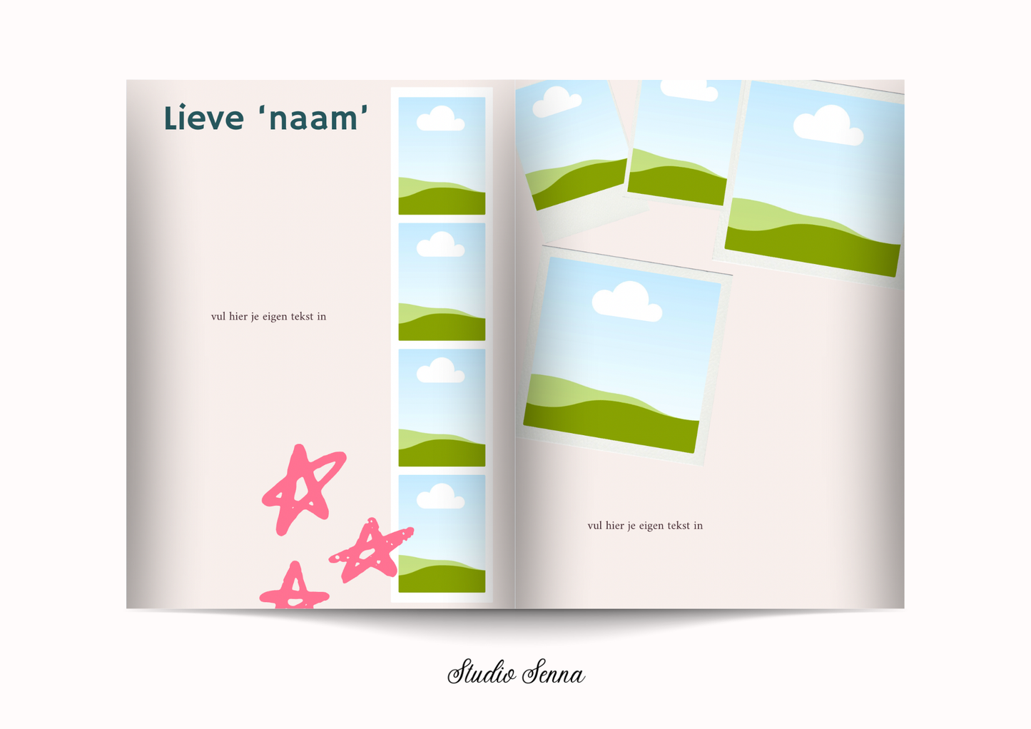 21 diner Boek template 'Stellar Babe'