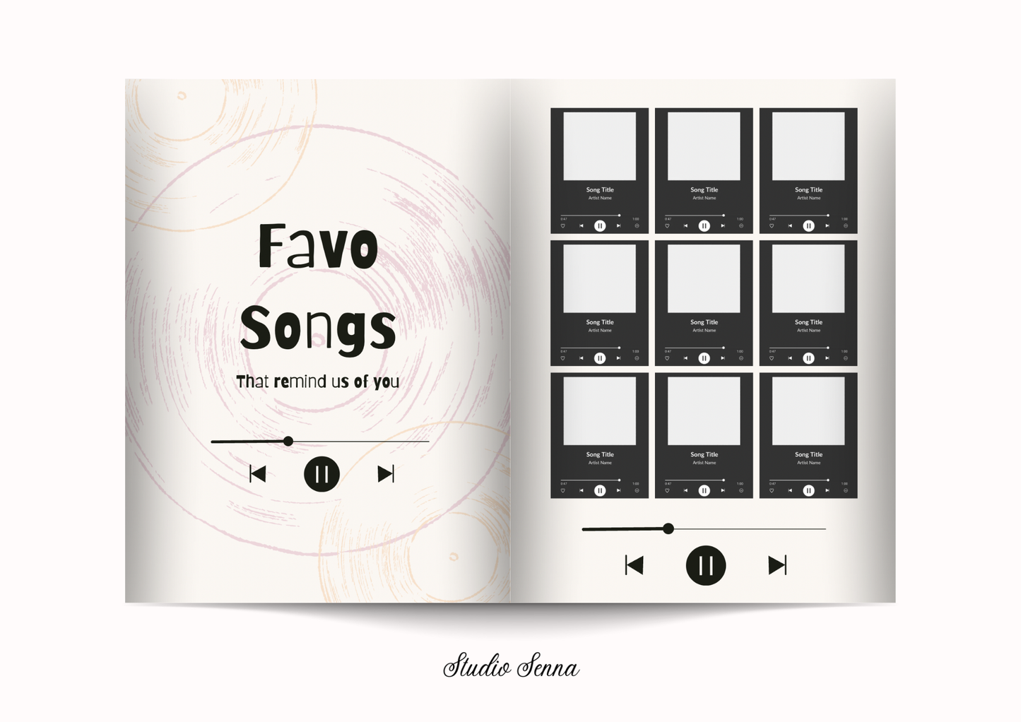 21 Diner Boek Template 'Blush Rebel'