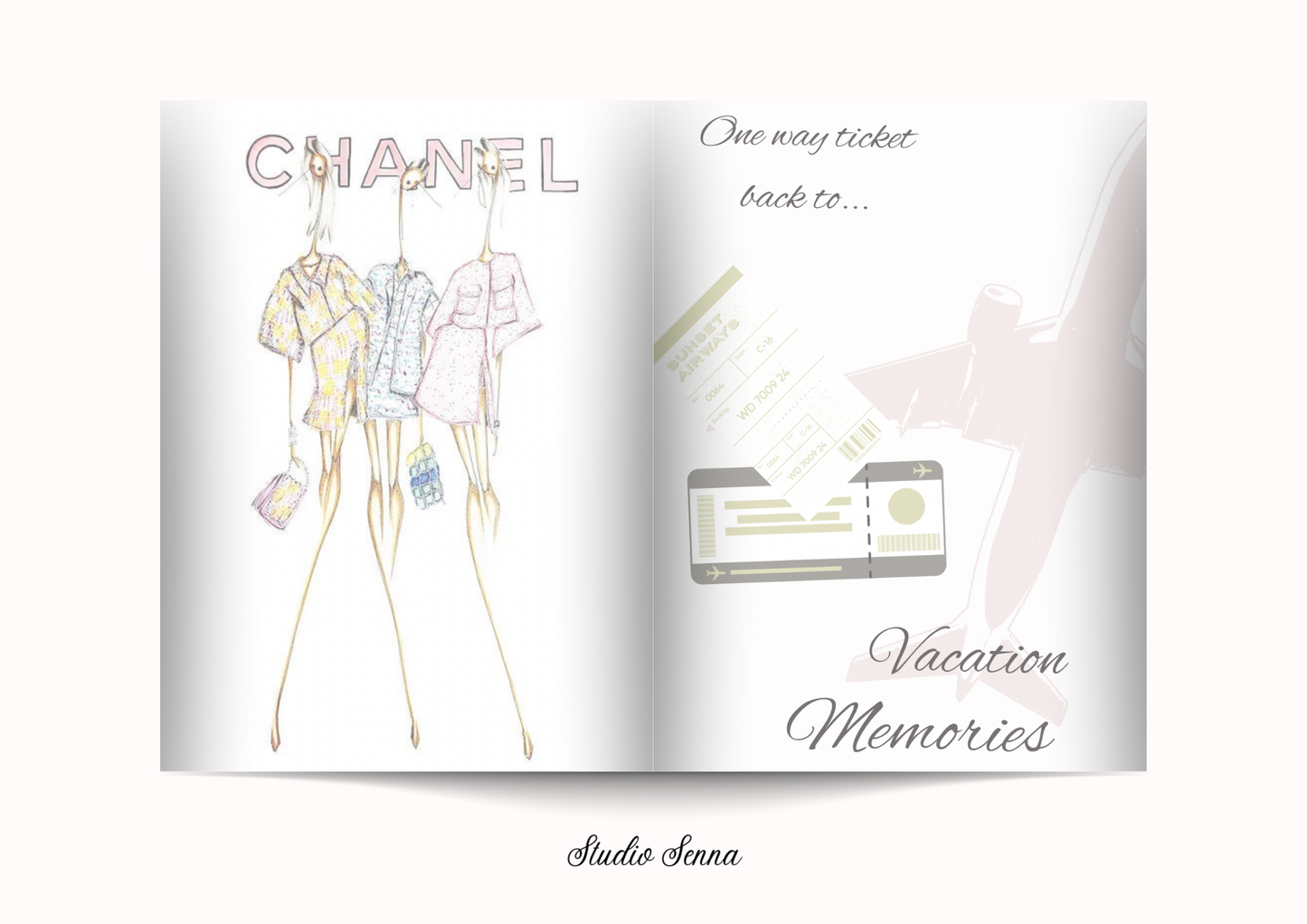 21 Diner Boek Template 'Powder Chic'