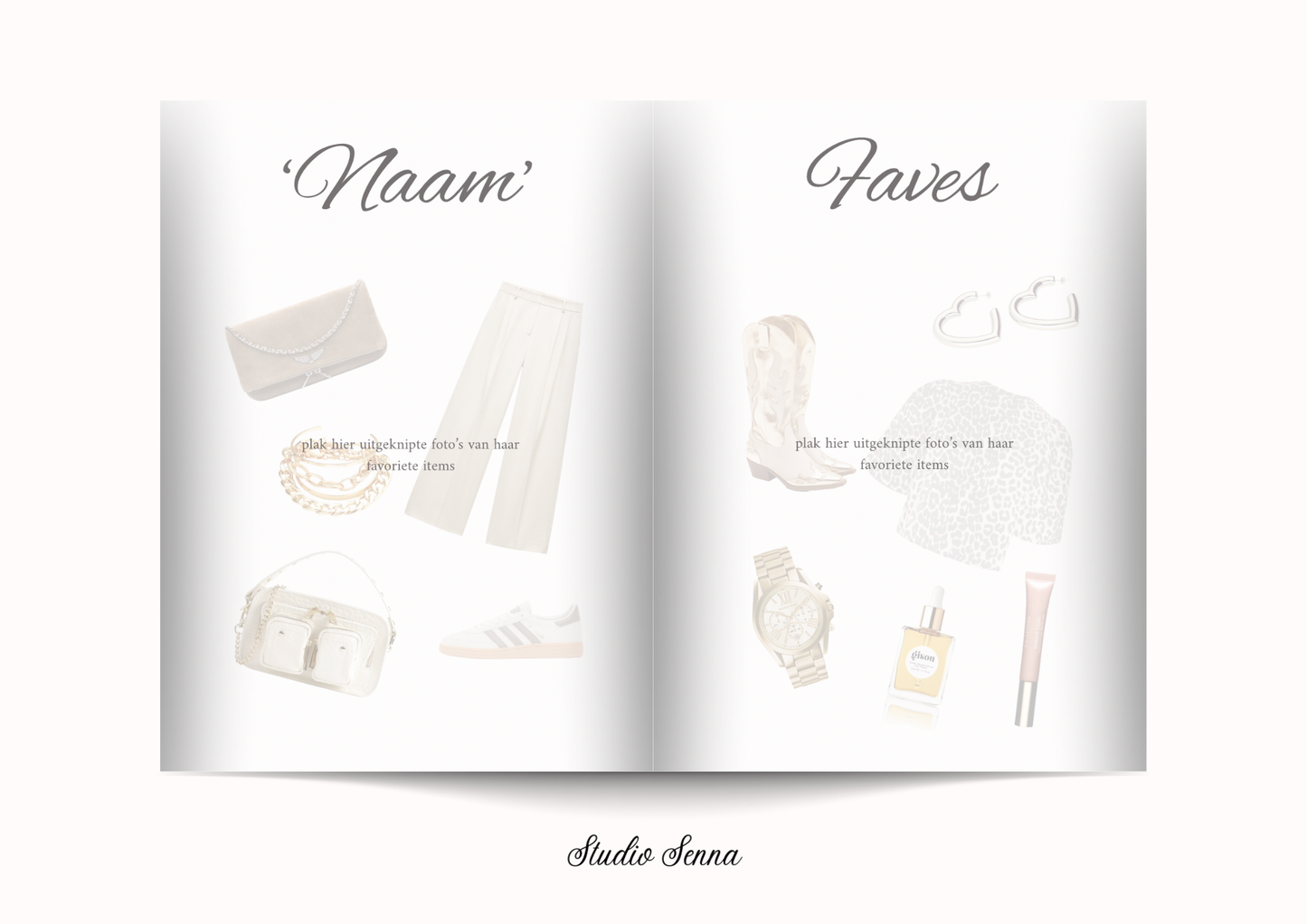 21 Diner Boek Template 'Powder Chic'