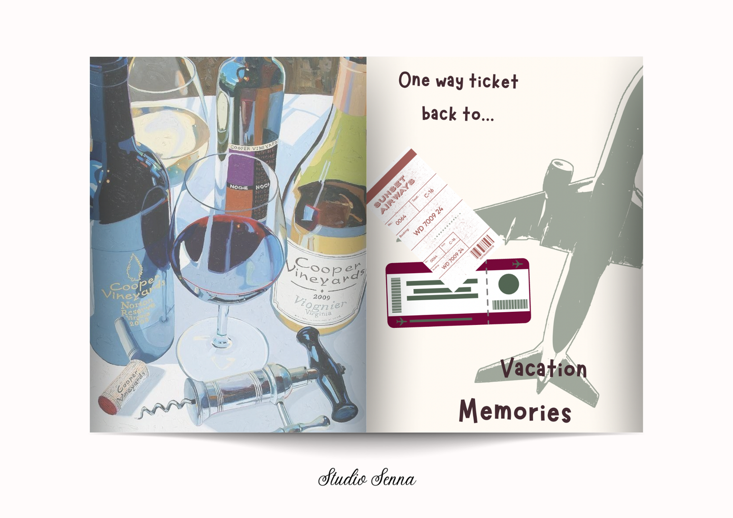 21 Diner Boek Template 'Satin Static'