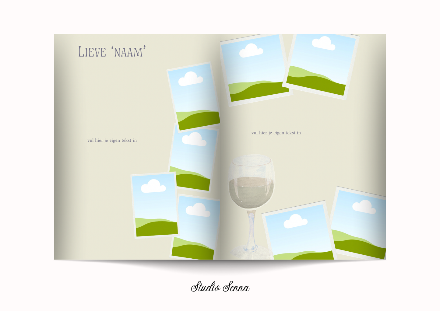 21 Diner Boek Template 'Soft Sage'