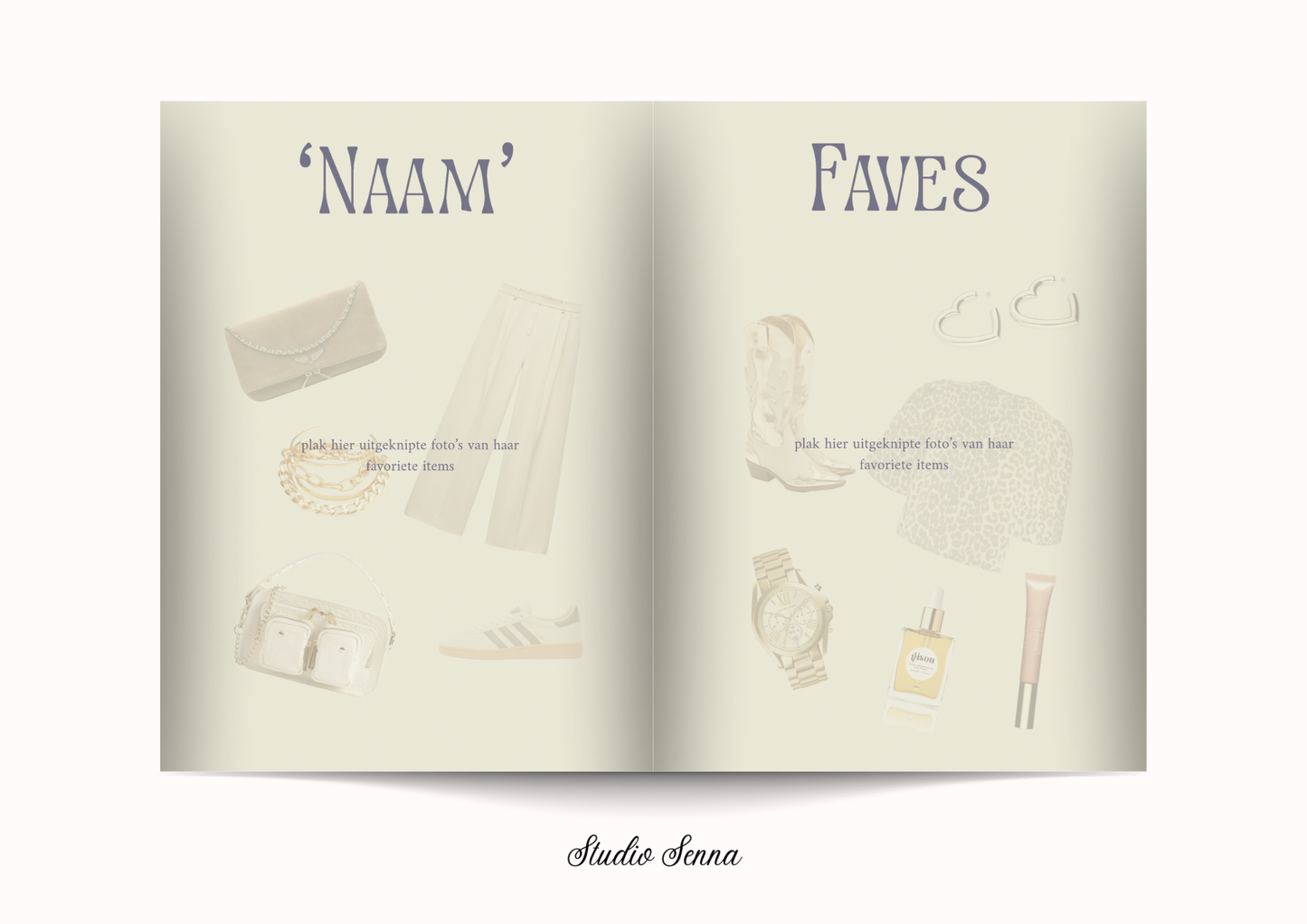 21 Diner Boek Template 'Soft Sage'