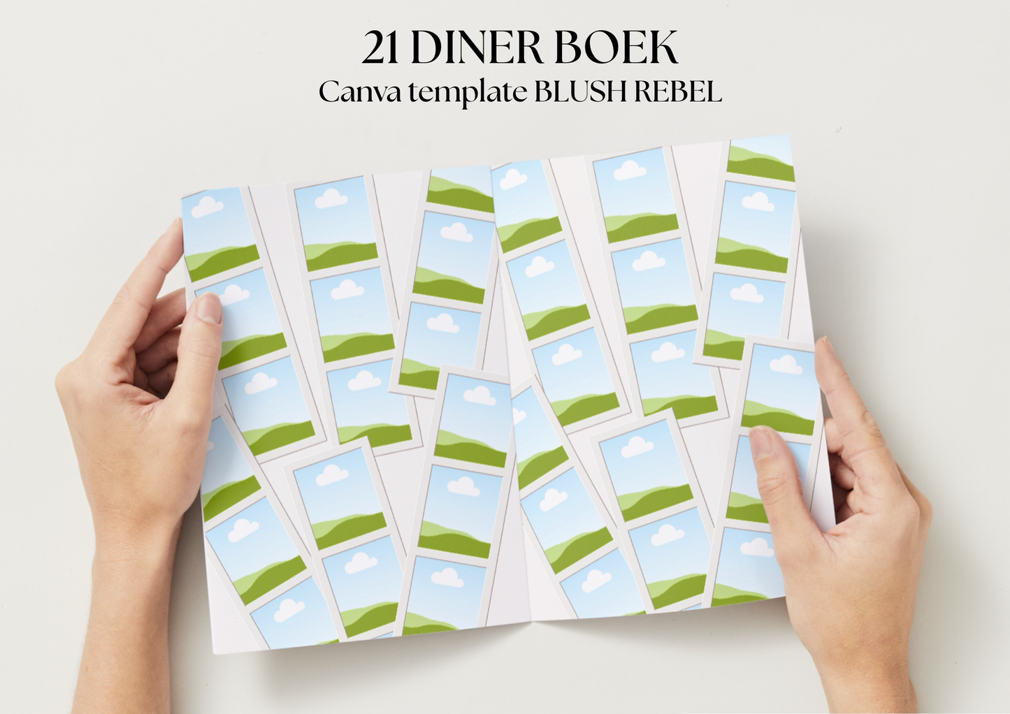 21 Diner Boek Template 'Blush Rebel'