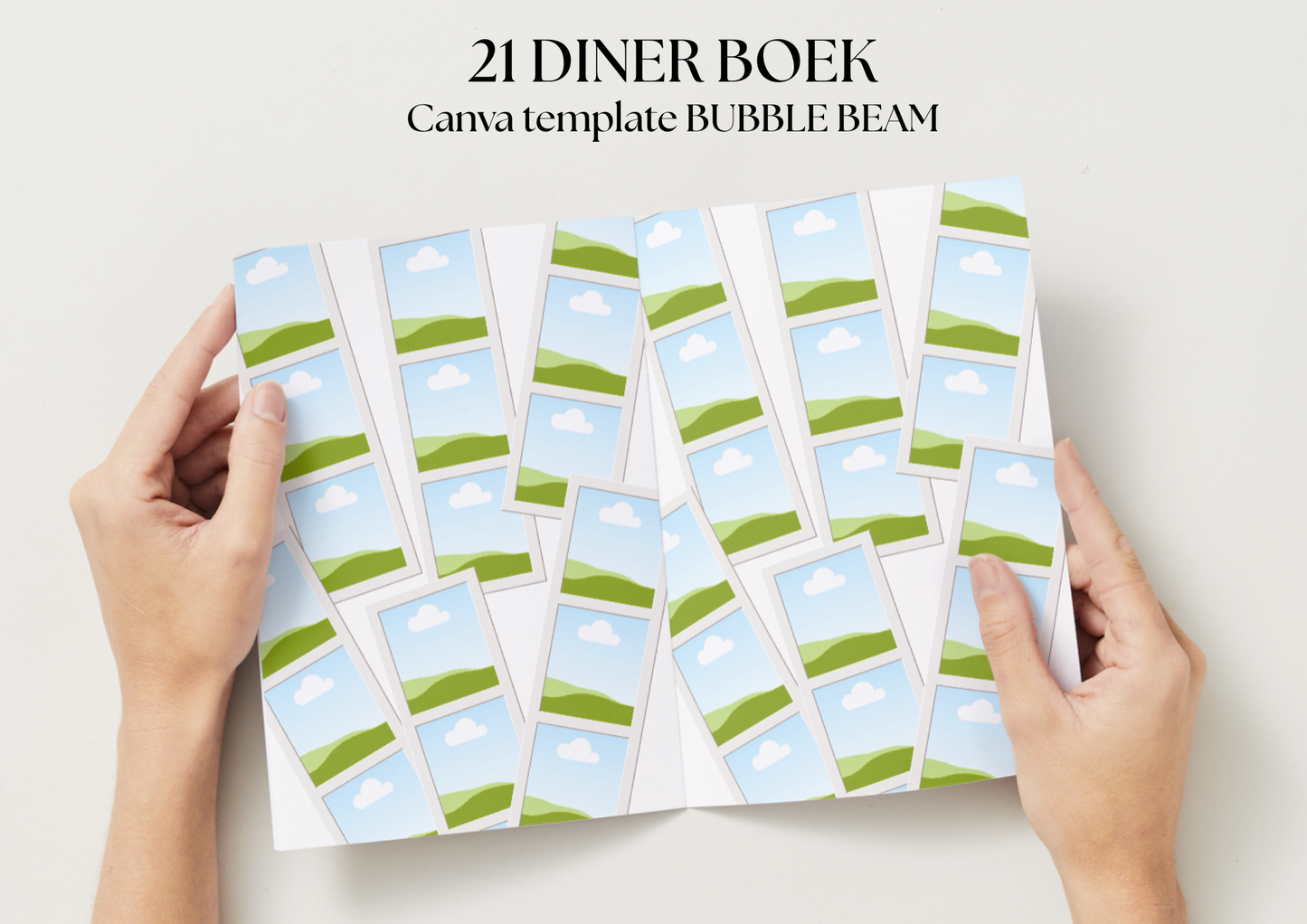21 Diner boek Template 'Bubble Beam'