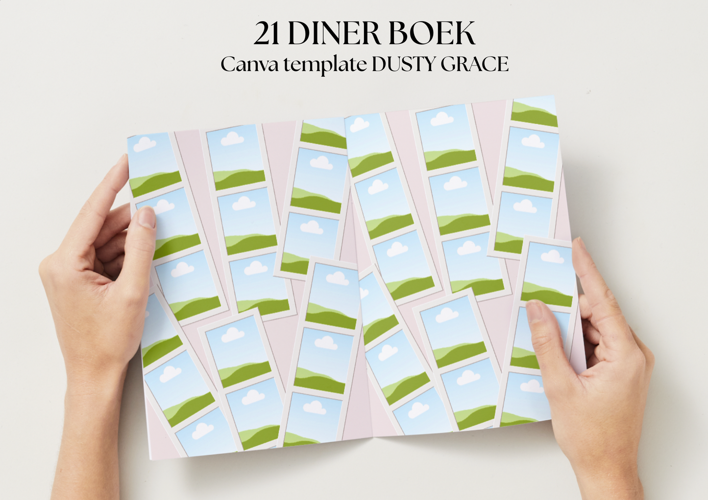 21 Diner Boek Template 'Dusty Grace'