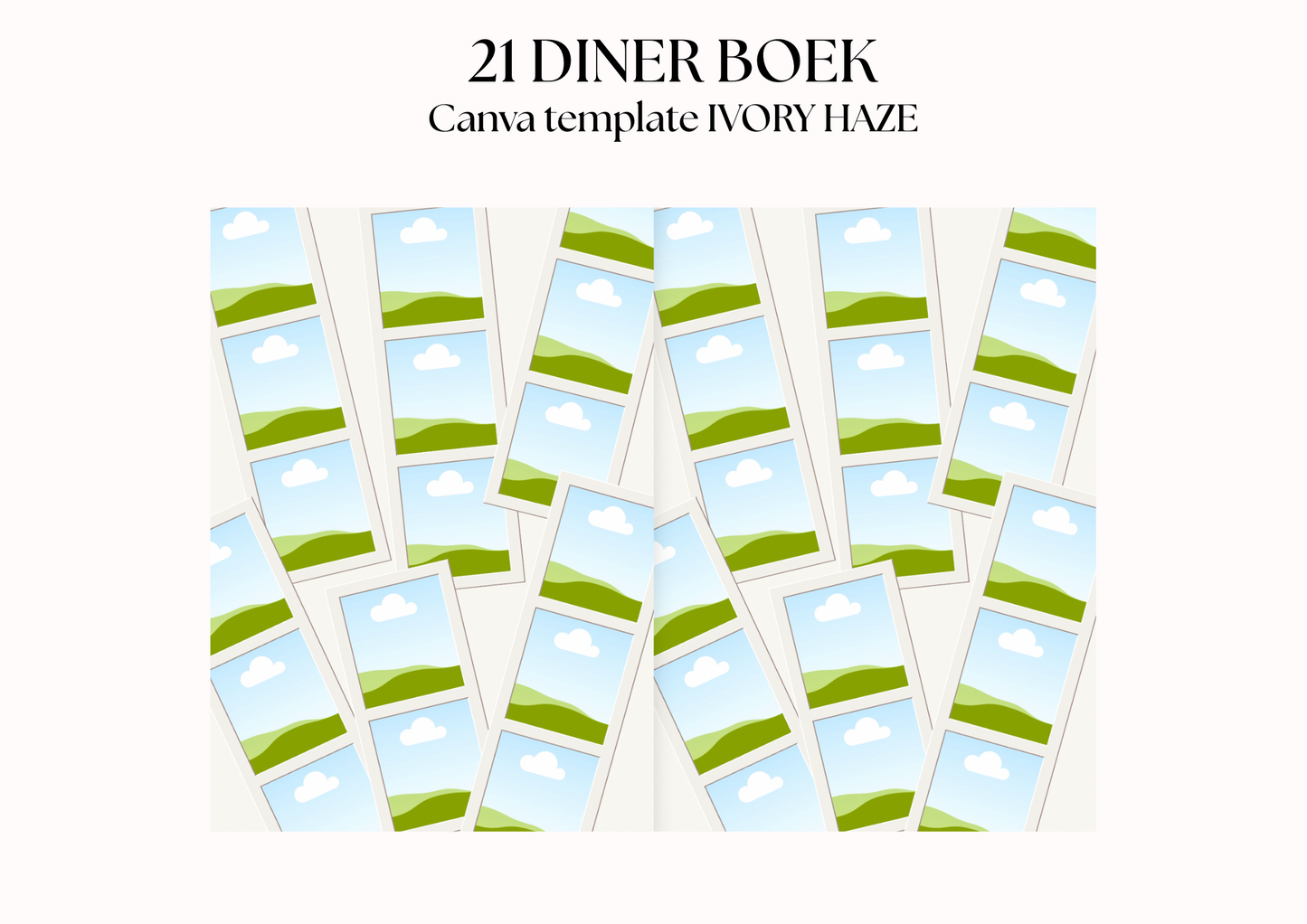 21 Diner Boek Template 'Ivory Haze'