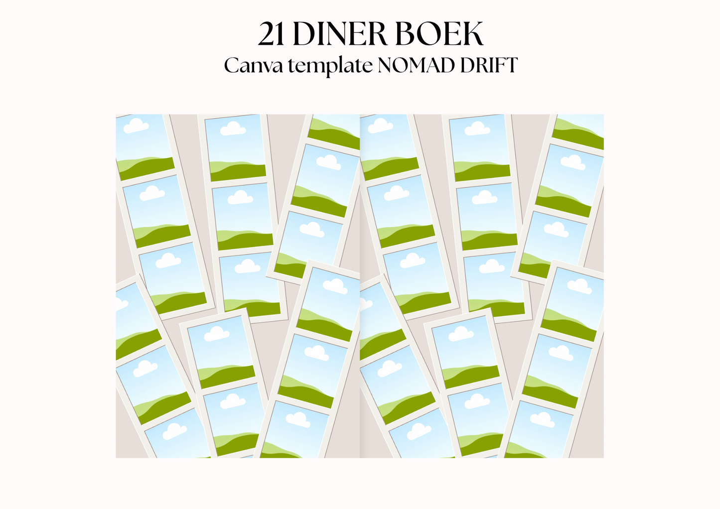 21 Diner Boek Template 'Nomad Drift'