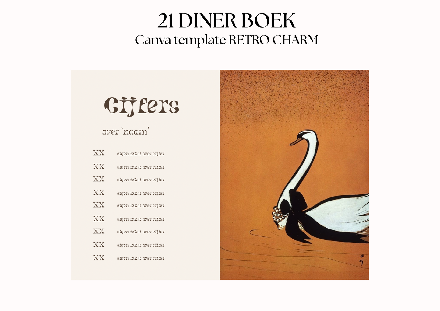 21 Diner Boek Template 'Retro Charm'