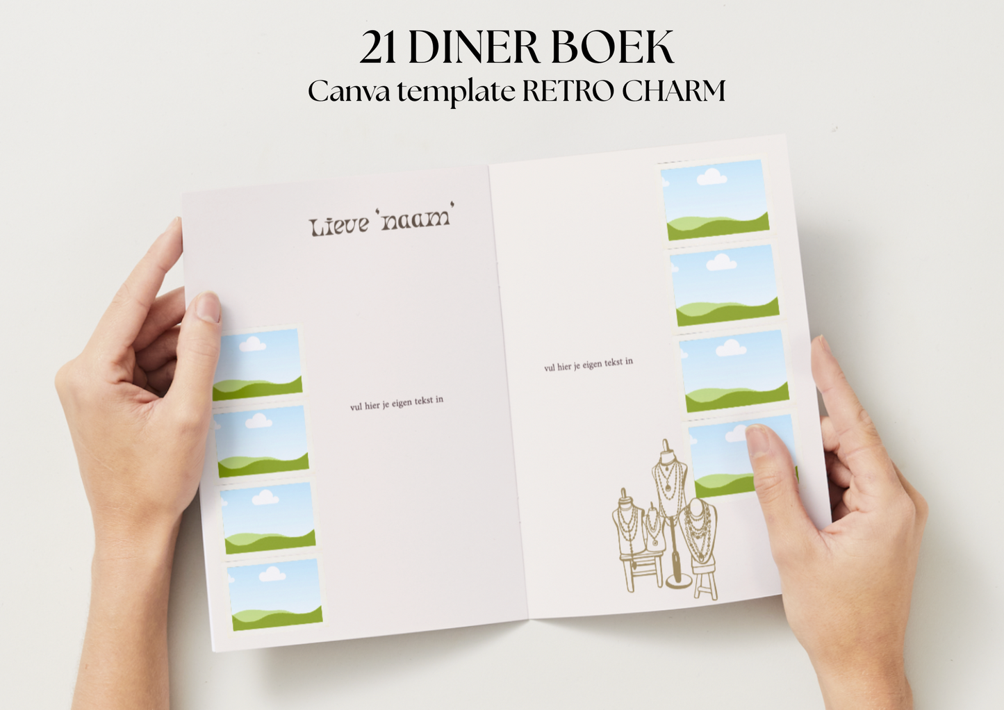 21 Diner Boek Template 'Retro Charm'