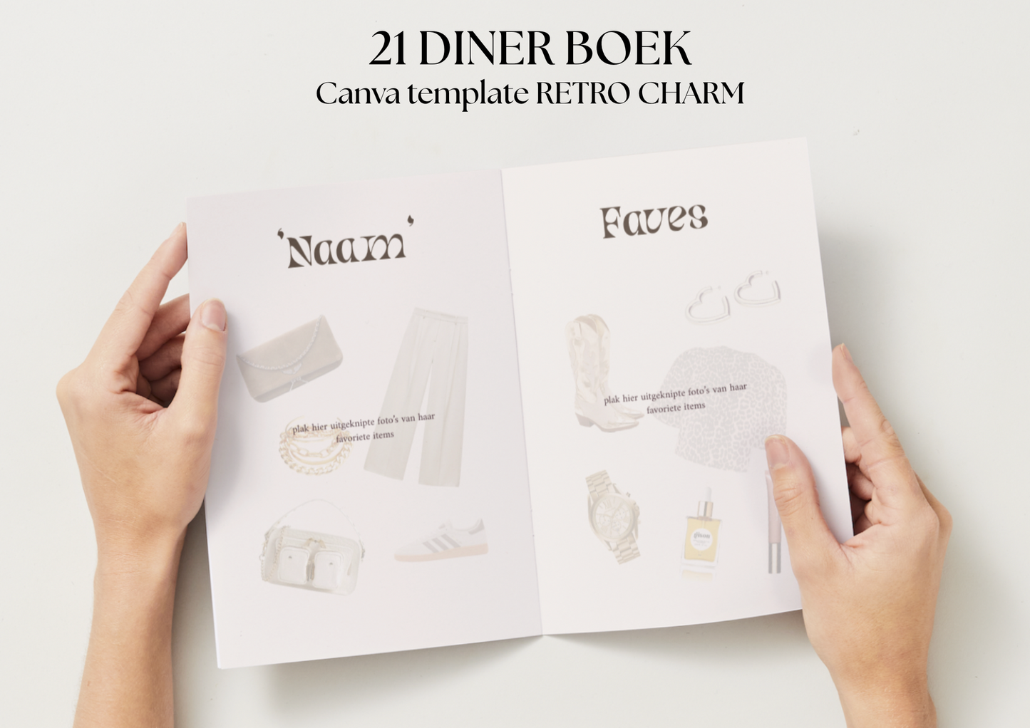 21 Diner Boek Template 'Retro Charm'