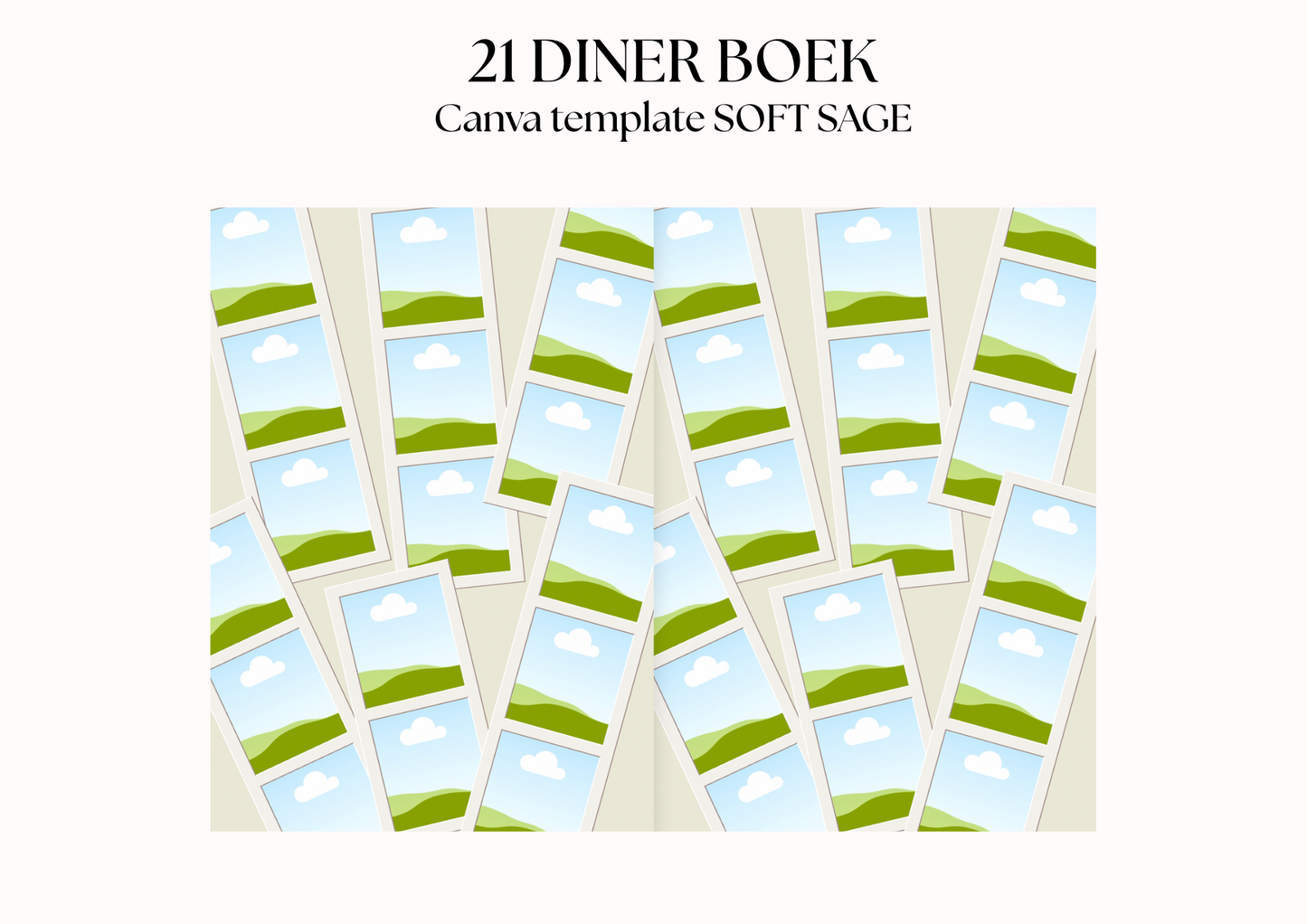 21 Diner Boek Template 'Soft Sage'