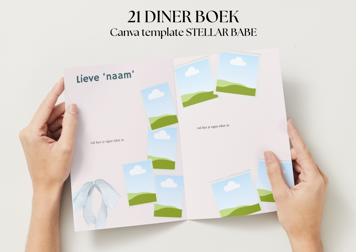 21 diner Boek template 'Stellar Babe'