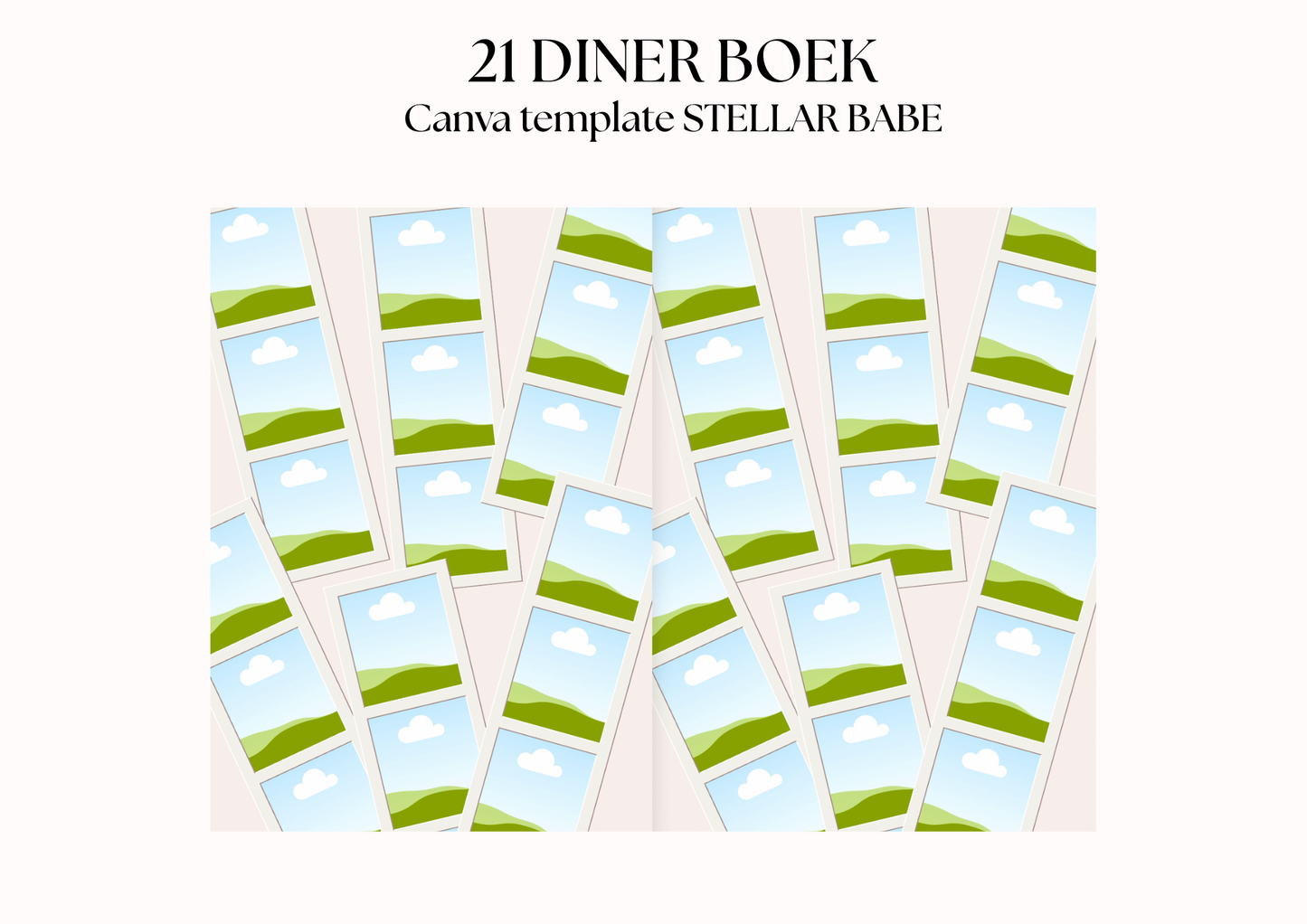21 diner Boek template 'Stellar Babe'