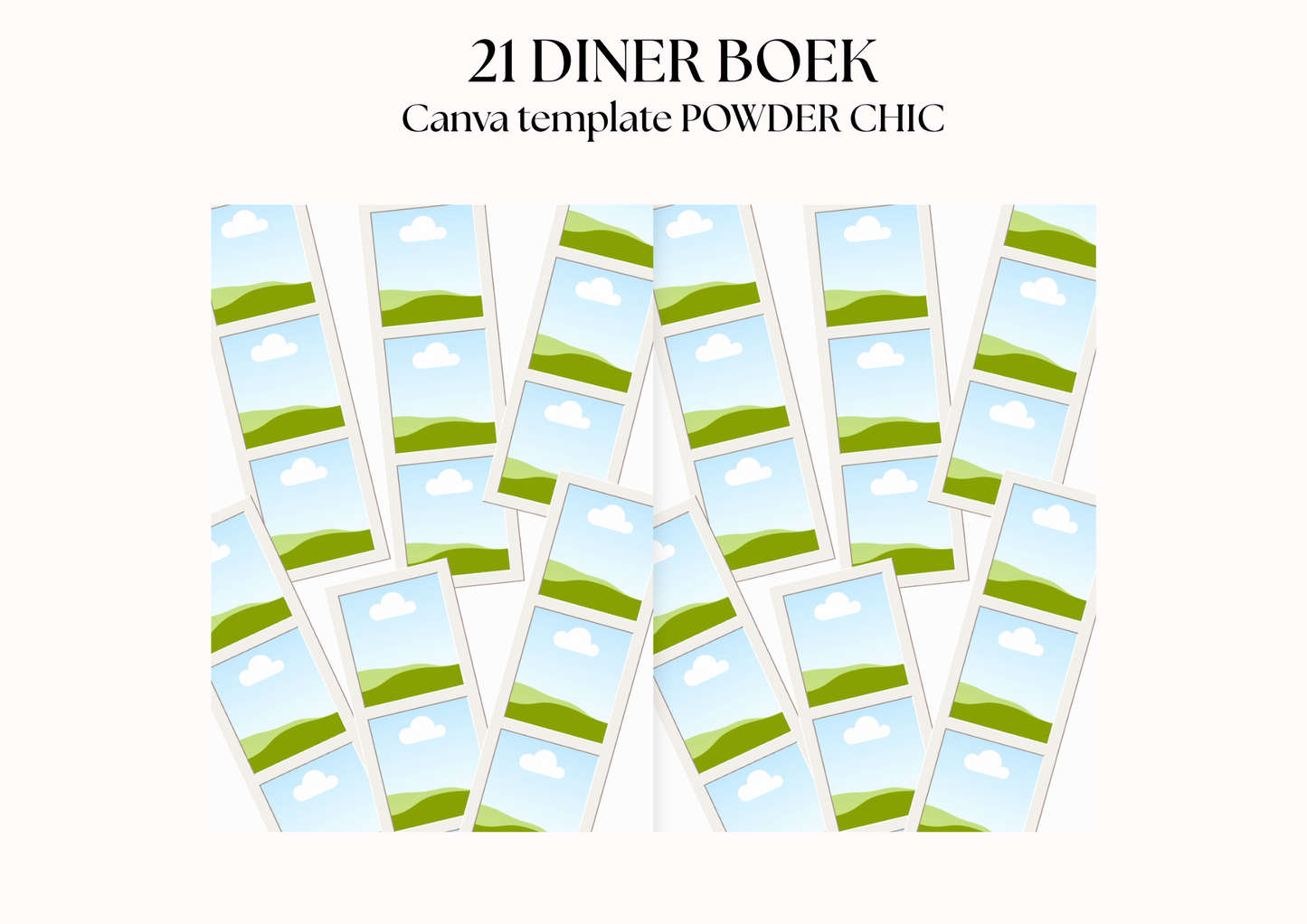 21 Diner Boek Template 'Powder Chic'