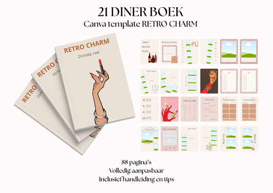 21 Diner Boek Template 'Retro Charm'