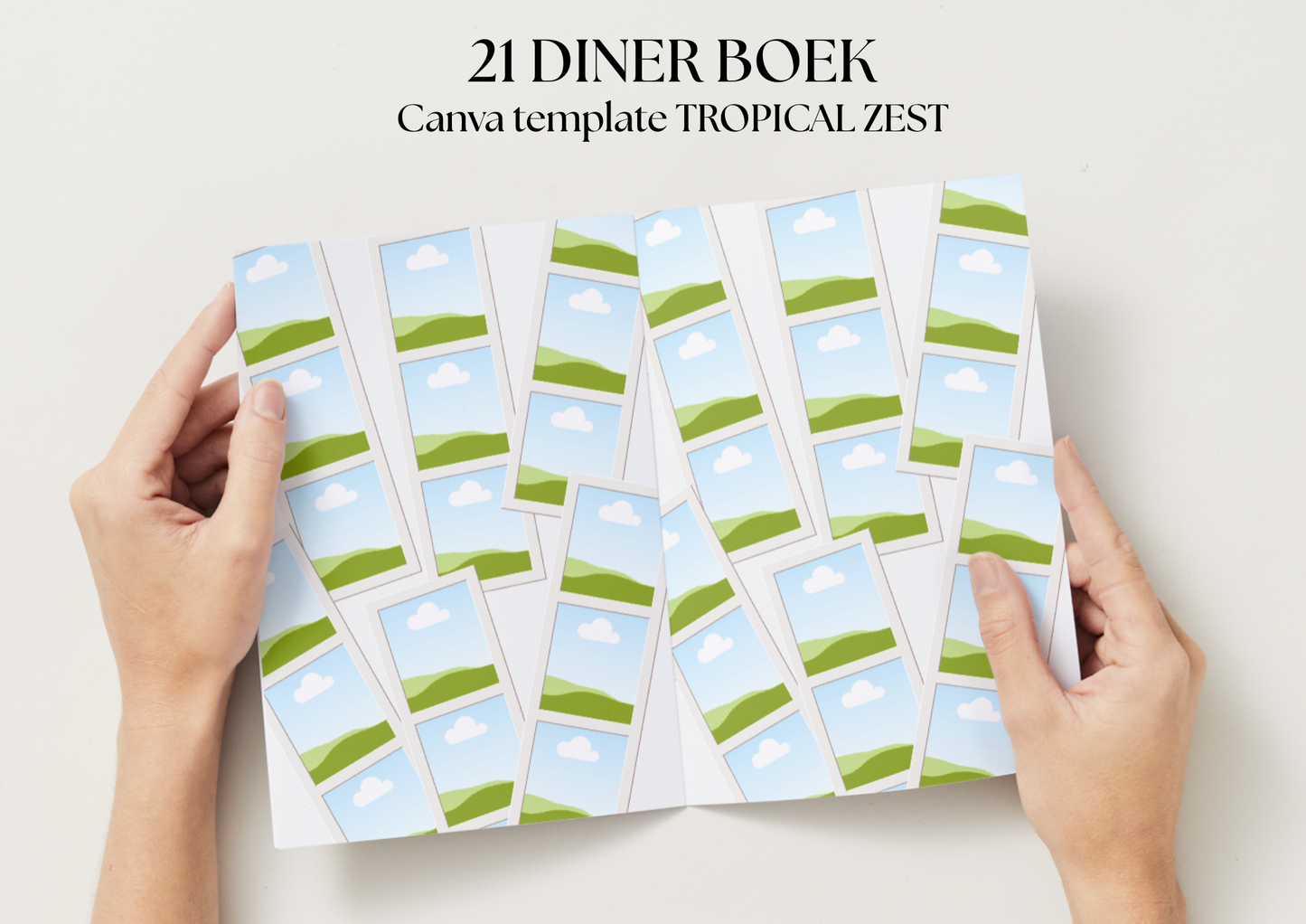 21 Diner Boek Template 'Tropical Zest'