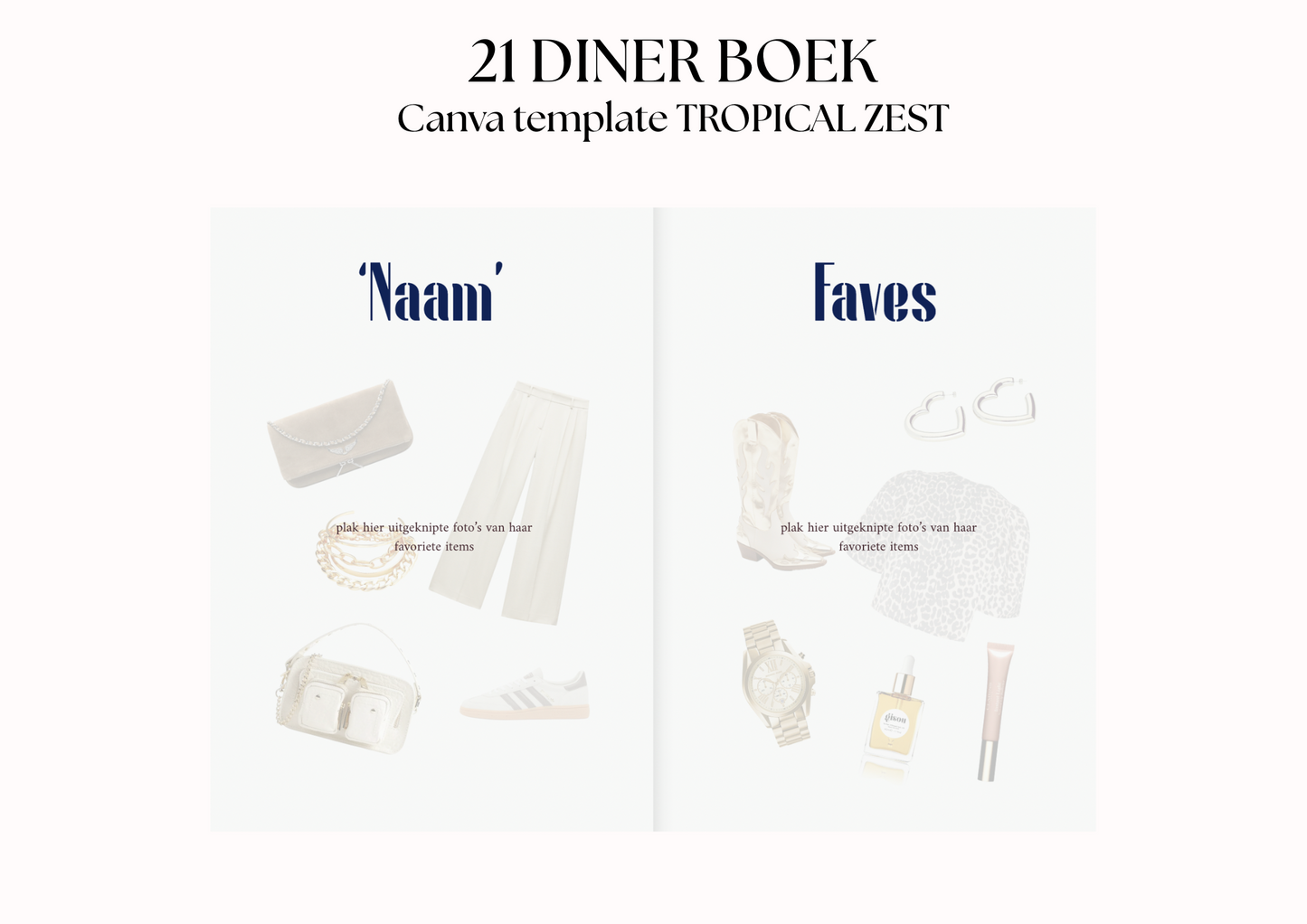 21 Diner Boek Template 'Tropical Zest'