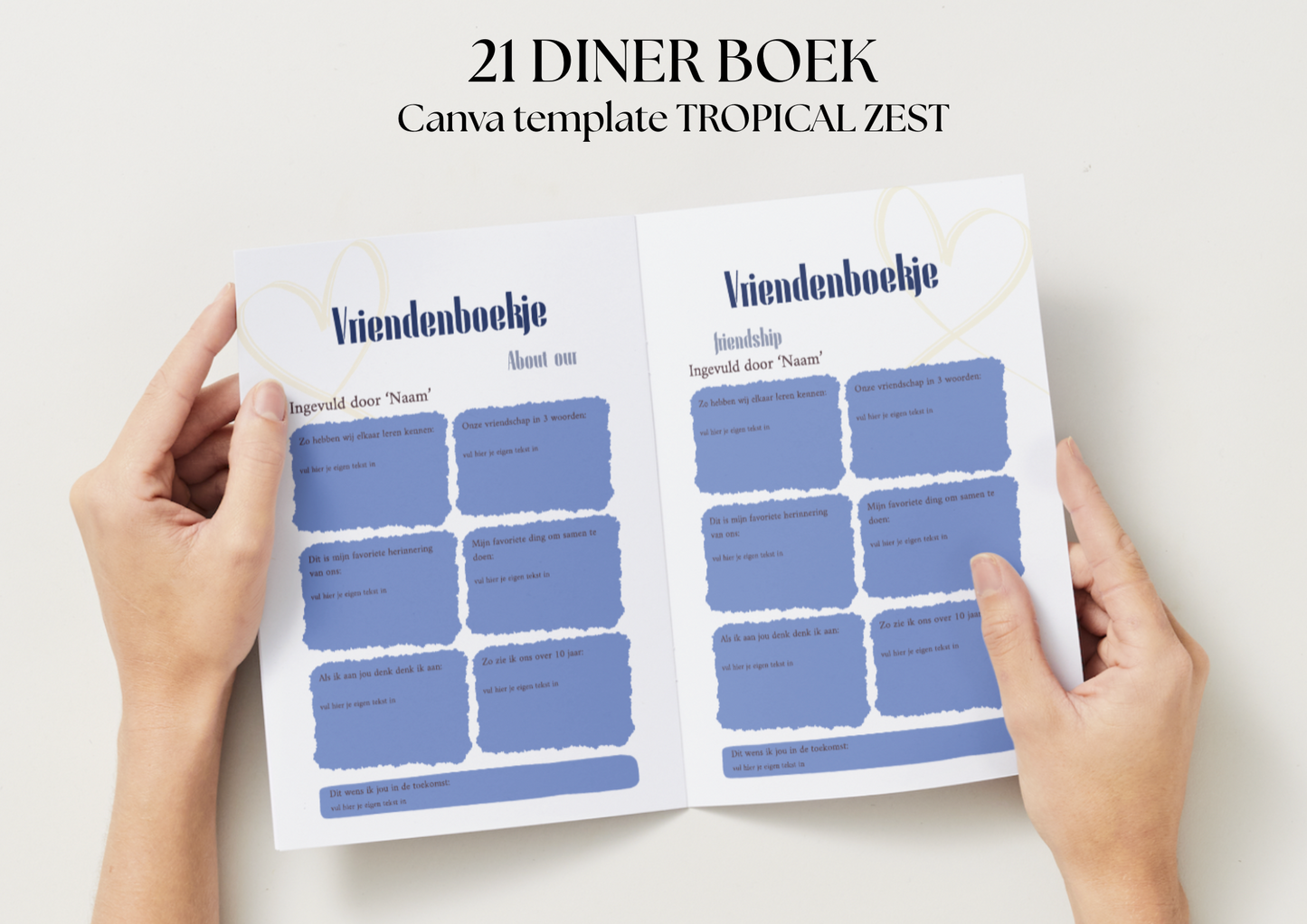 21 Diner Boek Template 'Tropical Zest'