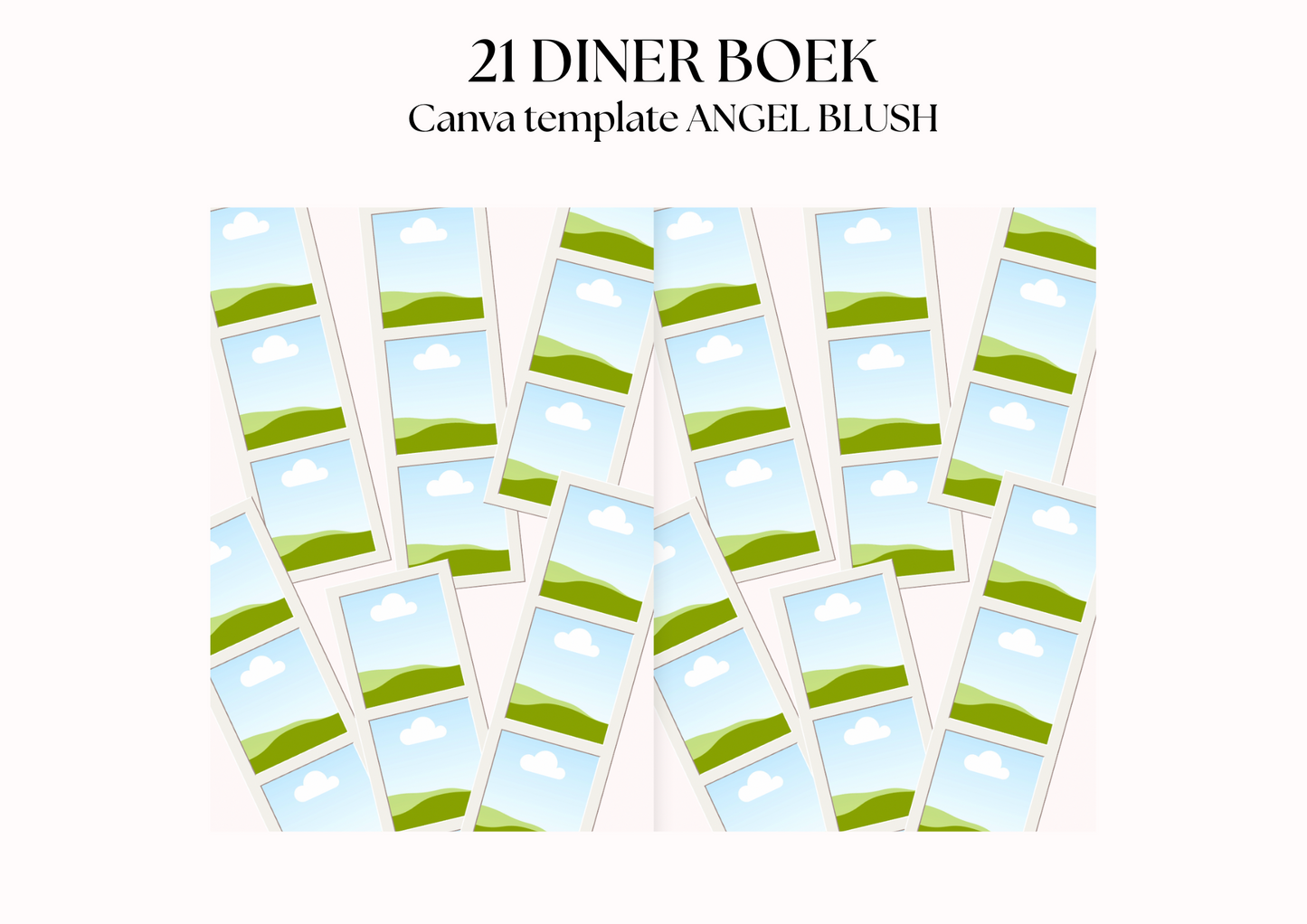 21 Diner Boek Template 'Angel Blush'