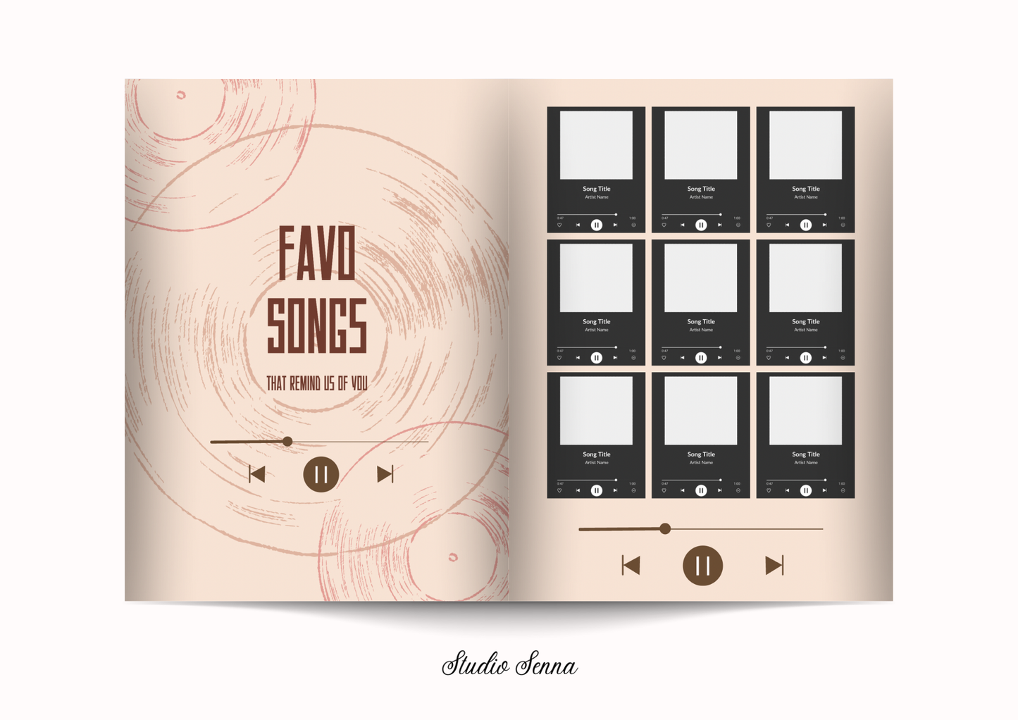 21 Diner boek Template 'Cozy Couture'