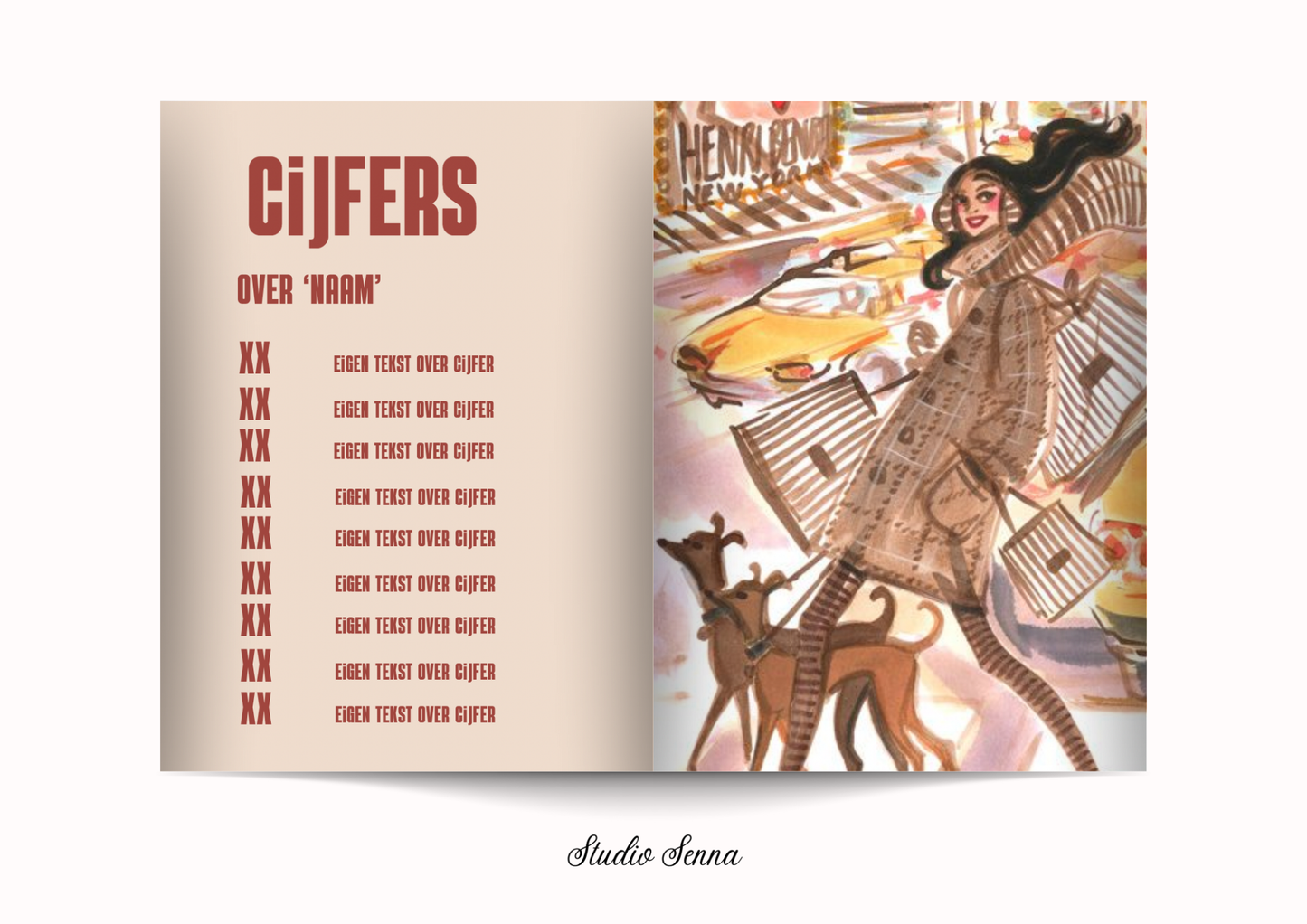 21 Diner boek Template 'Maple Street'