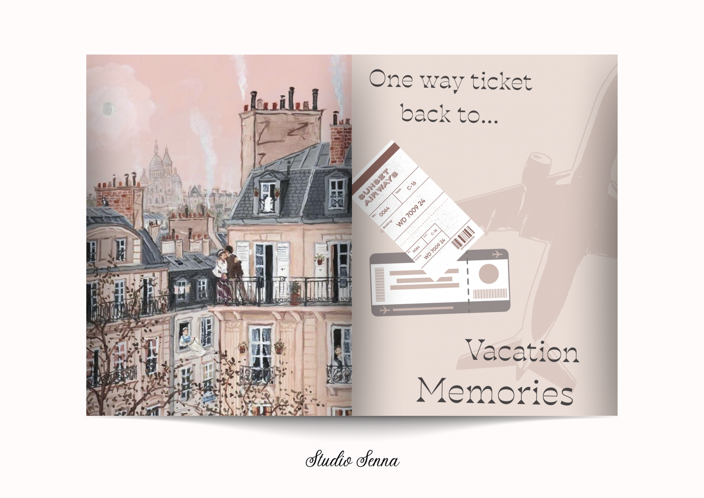 21 Diner boek Template 'Paris Frost'