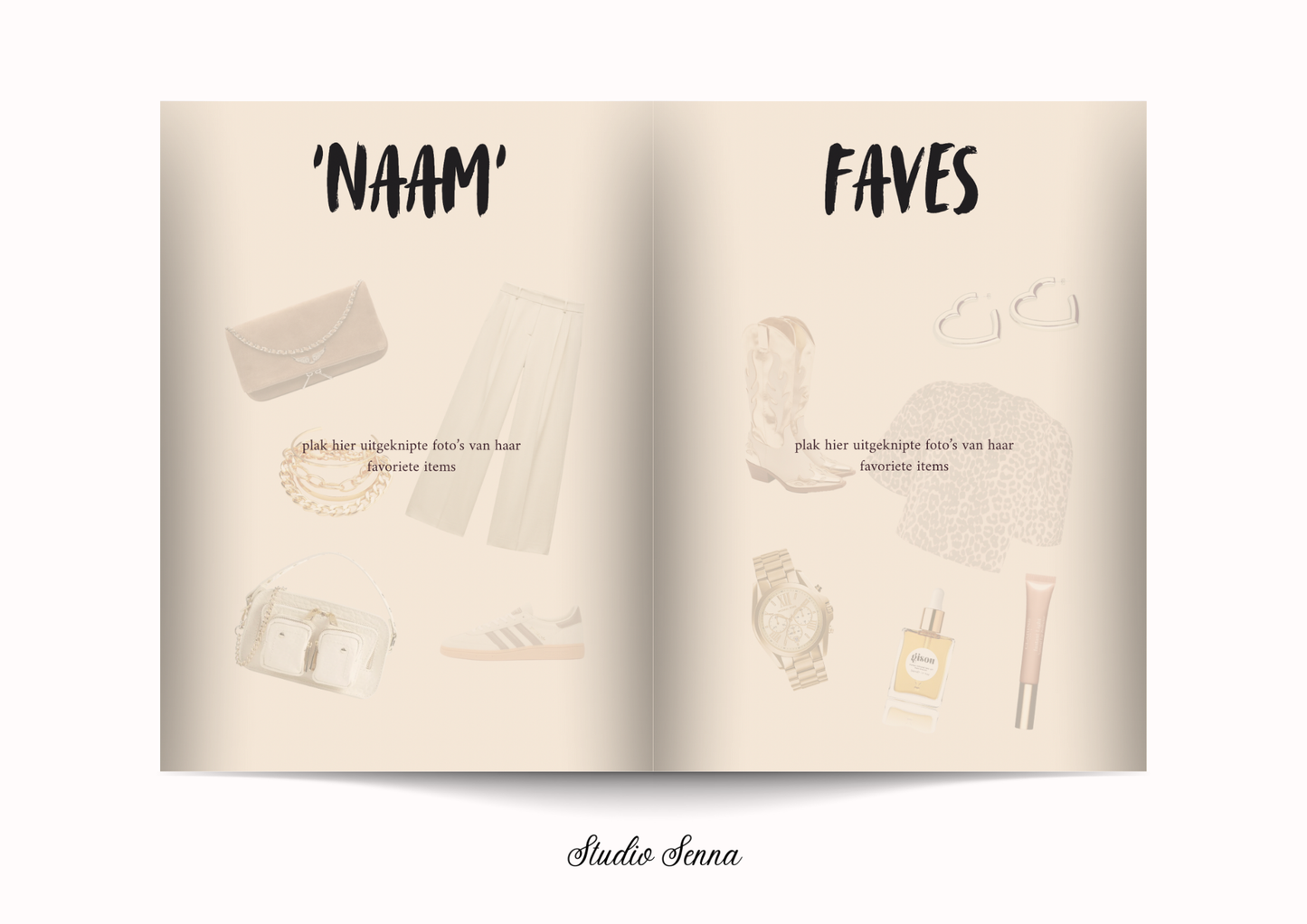 21 Diner Boek Template 'Velvet Noir'