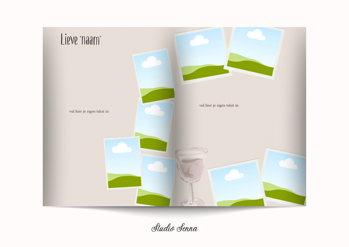 21 Diner Boek Template 'Nomad Drift'