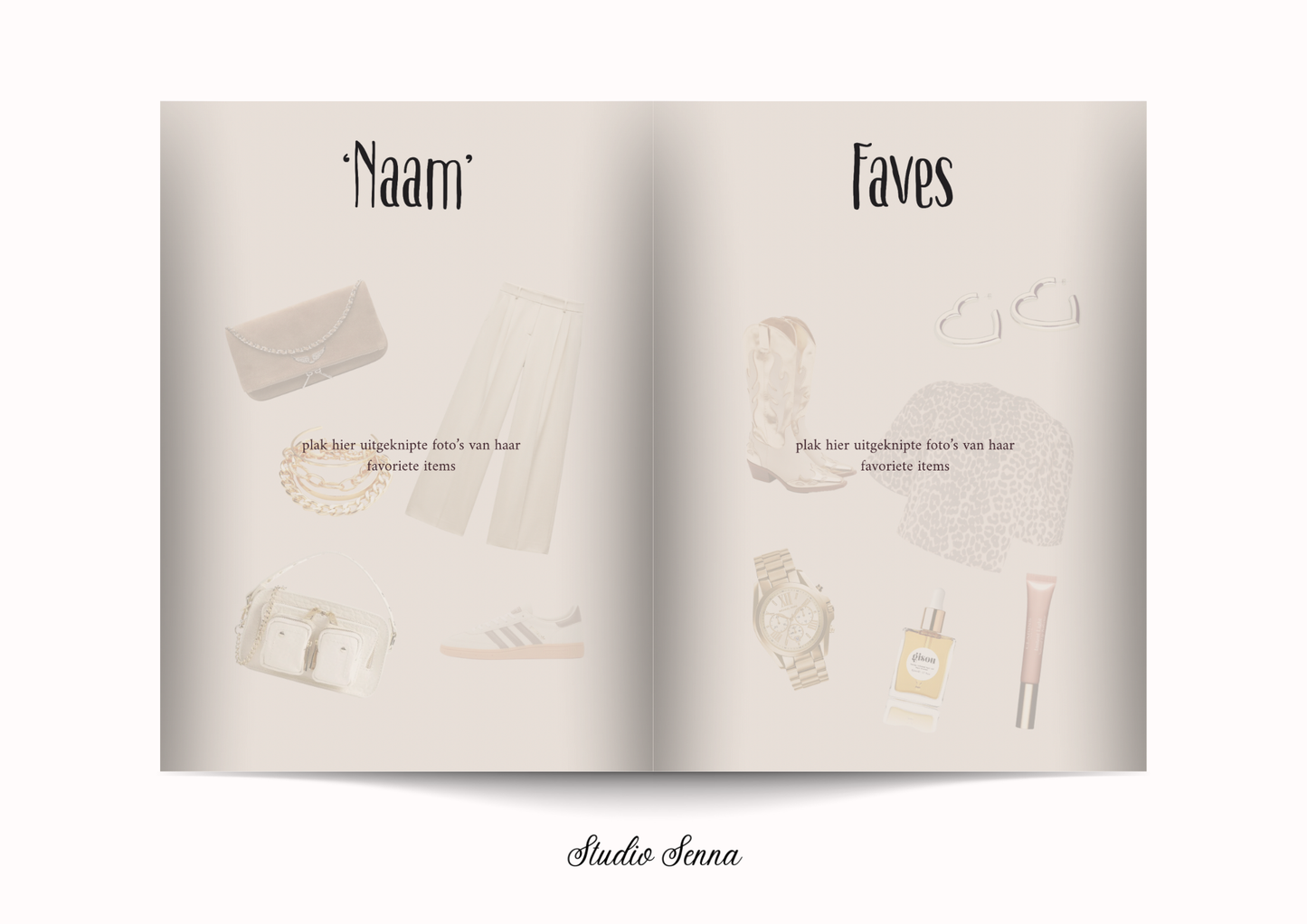 21 Diner Boek Template 'Nomad Drift'