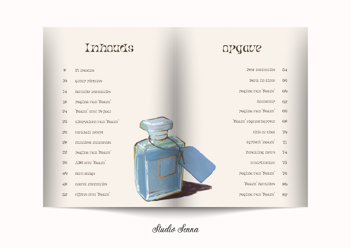 21 Diner Boek Template 'Retro Charm'