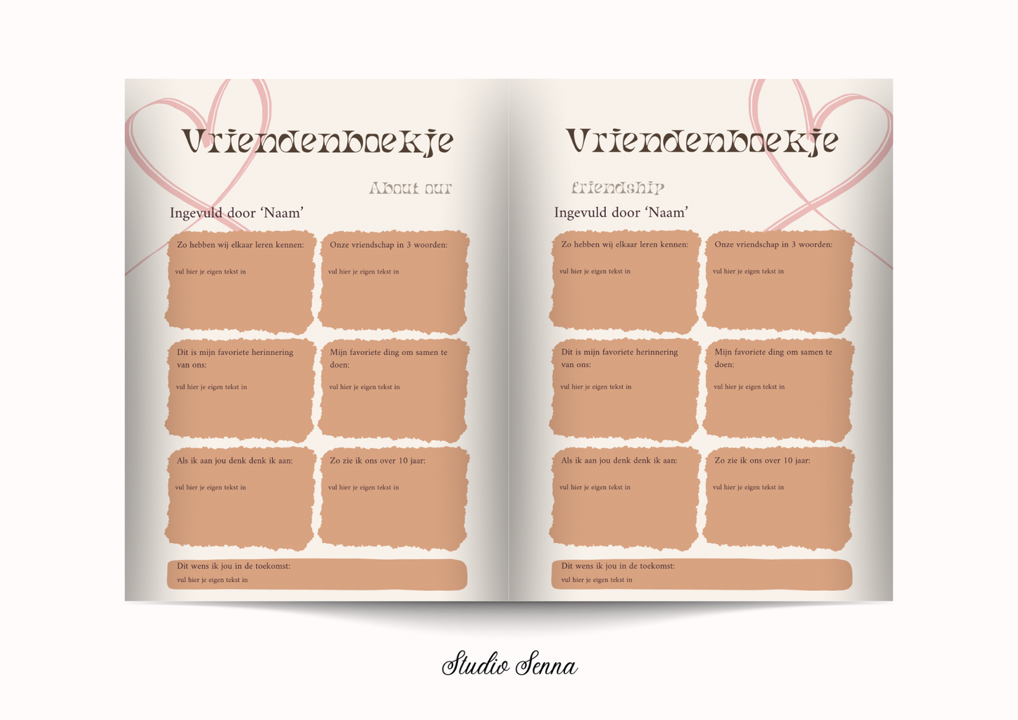 21 Diner Boek Template 'Retro Charm'