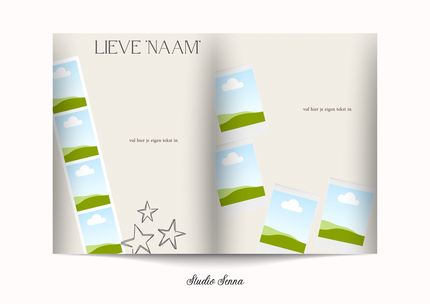 21 Diner Boek Template 'Soft Ash'