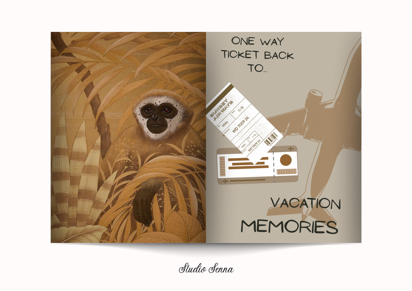 21 Diner Boek Template 'Safari Flame'