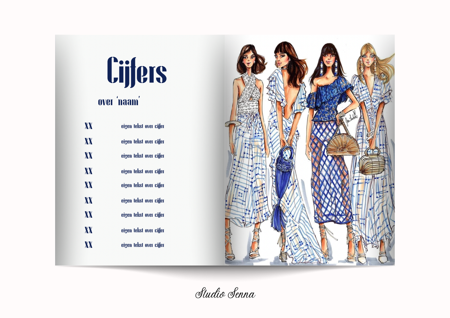 21 Diner Boek Template 'Tropical Zest'